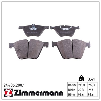 ZIMMERMANN 24436.200.1 Číslo výrobce: 24436. EAN: 4250238761488.
