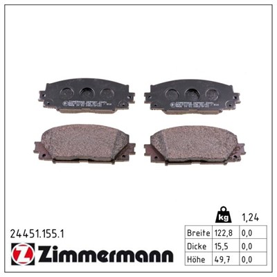 ZIMMERMANN 24451.155.1 Číslo výrobce: 24451. EAN: 4250238768067.
