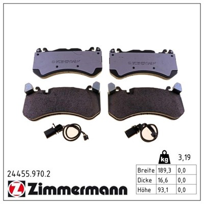 ZIMMERMANN 24455.970.2 Číslo výrobce: 24455. EAN: 4250238783336.