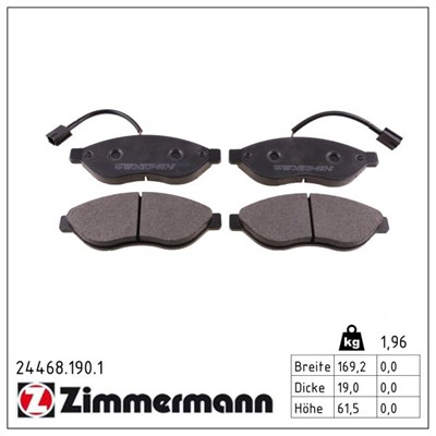 ZIMMERMANN 24468.190.1 Číslo výrobce: 24468. EAN: 4250238740605.