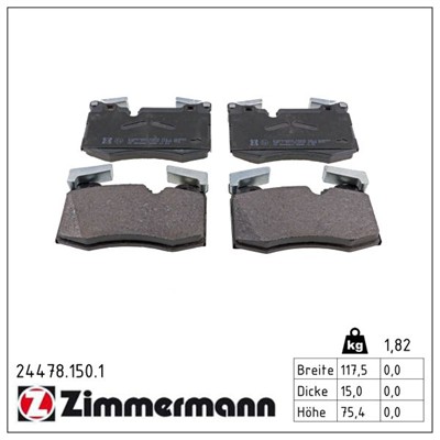 ZIMMERMANN 24478.150.1 Číslo výrobce: 24478. EAN: 4250238753902.