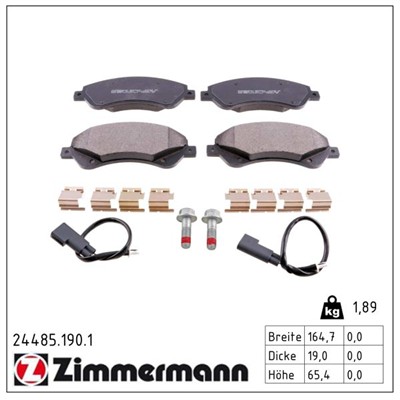 ZIMMERMANN 24485.190.1 Číslo výrobce: 24485. EAN: 4250238746645.