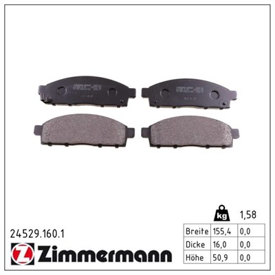 ZIMMERMANN 24529.160.1 Číslo výrobce: 24529. EAN: 4250238764595.