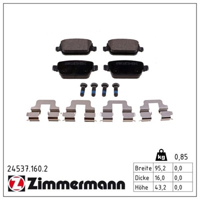 ZIMMERMANN 24537.160.2 Číslo výrobce: 24537. EAN: 4250238757696.