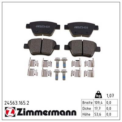 ZIMMERMANN 24563.165.2 Číslo výrobce: 24563. EAN: 4250238765356.