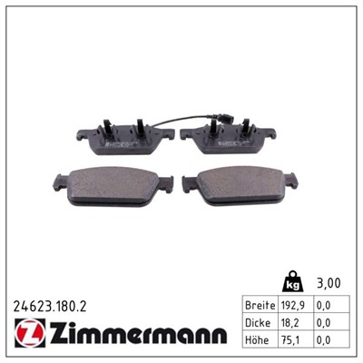 ZIMMERMANN 24623.180.2 Číslo výrobce: 24623. EAN: 4250238759133.