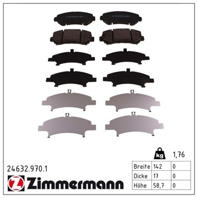 ZIMMERMANN 24632.970.1 Číslo výrobce: 24632. EAN: 4250238779452.