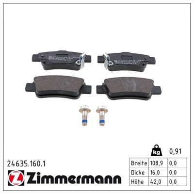 ZIMMERMANN 24635.160.1 Číslo výrobce: 24635. EAN: 4250238750260.