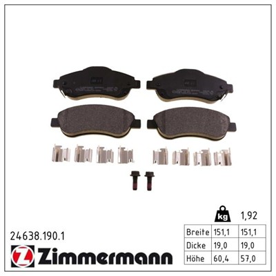 ZIMMERMANN 24638.190.1 Číslo výrobce: 24638. EAN: 4250238750253.