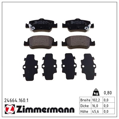 ZIMMERMANN 24664.160.1 Číslo výrobce: 24664. EAN: 4250238757832.