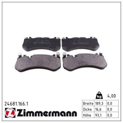 ZIMMERMANN 24681.166.1 Číslo výrobce: 24681. EAN: 4250238756125.