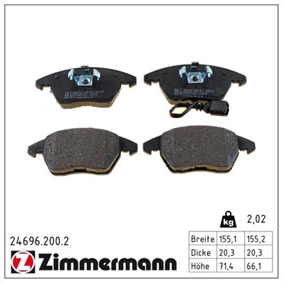 ZIMMERMANN 24696.200.2 Číslo výrobce: 24696. EAN: 4250238782995.