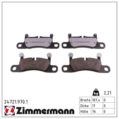 ZIMMERMANN 24721.970.1 Číslo výrobce: 24721. EAN: 4250238779483.