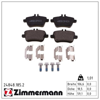 ZIMMERMANN 24848.185.2 Číslo výrobce: 24848. EAN: 4250238759287.
