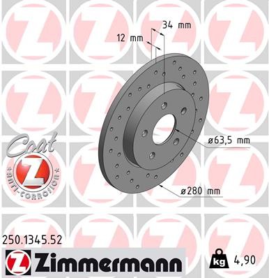 ZIMMERMANN 250.1345.52 EAN: 4250238784159.