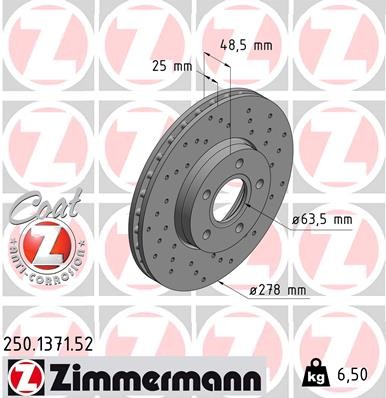 ZIMMERMANN 250.1371.52 EAN: 4250238763710.
