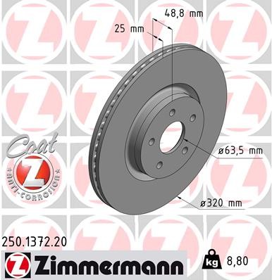 ZIMMERMANN 250.1372.20 EAN: 4250238760177.