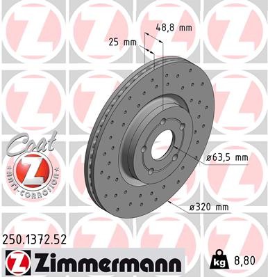 ZIMMERMANN 250.1372.52 EAN: 4250238763727.