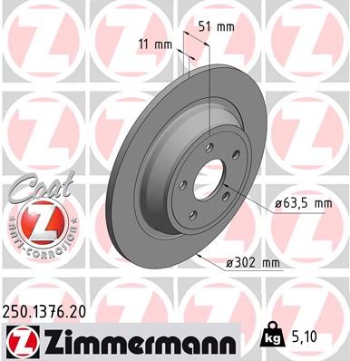 ZIMMERMANN 250.1376.20 EAN: 4250238763963.