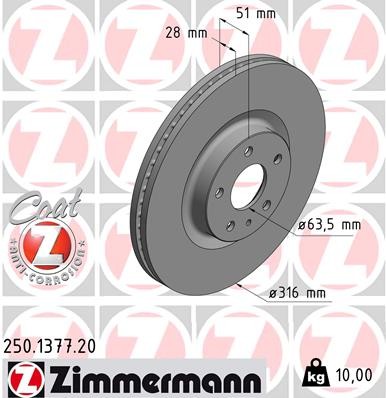 ZIMMERMANN 250.1377.20 EAN: 4250238764618.