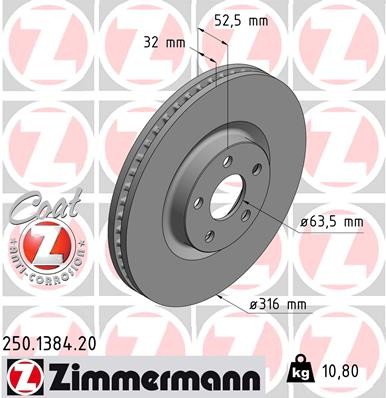ZIMMERMANN 250.1384.20 EAN: 4250238766490.