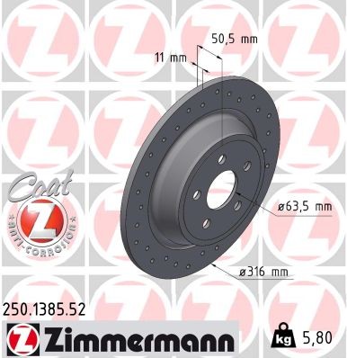 ZIMMERMANN 250.1385.52 EAN: 4250238793953.