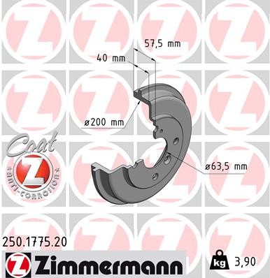 ZIMMERMANN 250.1775.20 EAN: 4250238776512.