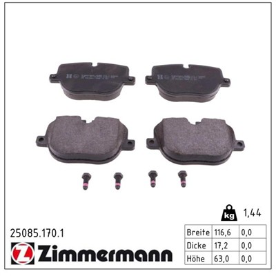 ZIMMERMANN 25085.170.1 Číslo výrobce: 25085. EAN: 4250238766889.