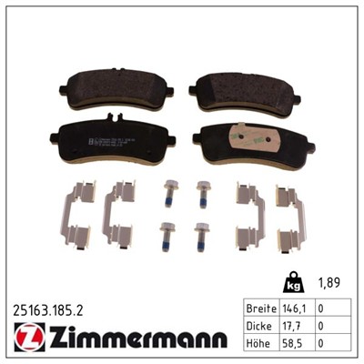 ZIMMERMANN 25163.185.2 Číslo výrobce: 25164. EAN: 4250238778301.