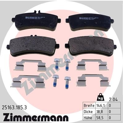 ZIMMERMANN 25163.185.3 Číslo výrobce: 25163. EAN: 4250238779827.