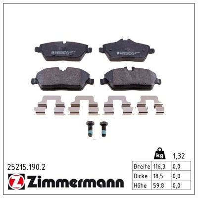 ZIMMERMANN 25215.190.2 Číslo výrobce: 25215. EAN: 4250238764298.