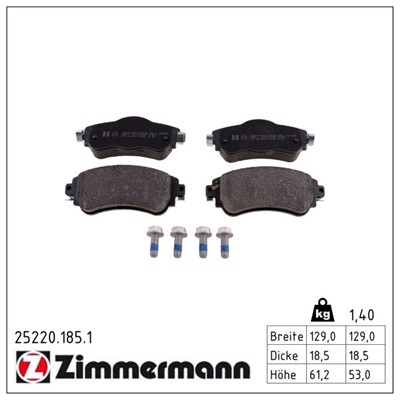 ZIMMERMANN 25220.185.1 Číslo výrobce: 25220. EAN: 4250238756149.
