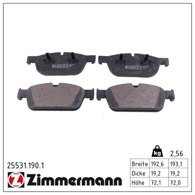 ZIMMERMANN 25531.190.1 Číslo výrobce: 25531. EAN: 4250238761525.