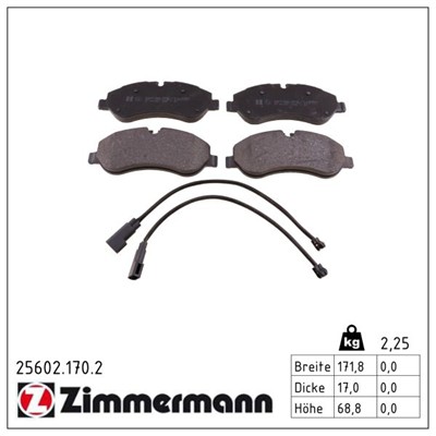 ZIMMERMANN 25602.170.2 Číslo výrobce: 25602. EAN: 4250238760825.