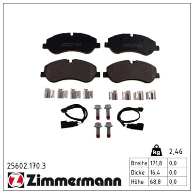ZIMMERMANN 25602.170.3 Číslo výrobce: 25602. EAN: 4250238760795.