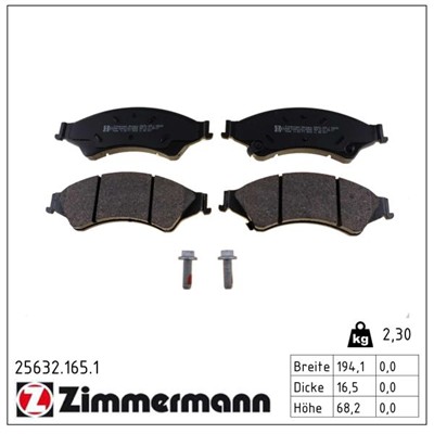 ZIMMERMANN 25632.165.1 Číslo výrobce: 25632. EAN: 4250238775959.