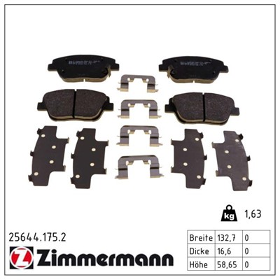 ZIMMERMANN 25644.175.2 Číslo výrobce: 25644. EAN: 4250238776932.