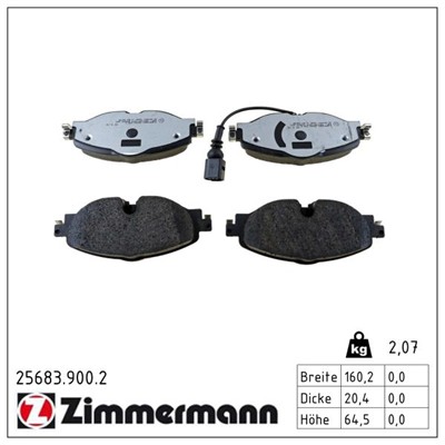 ZIMMERMANN 25683.900.2 Číslo výrobce: 25683. EAN: 4250238783398.