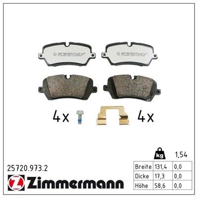 ZIMMERMANN 25720.973.2 Číslo výrobce: 25720. EAN: 4250238793687.