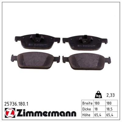 ZIMMERMANN 25736.180.1 Číslo výrobce: 25736. EAN: 4250238763246.