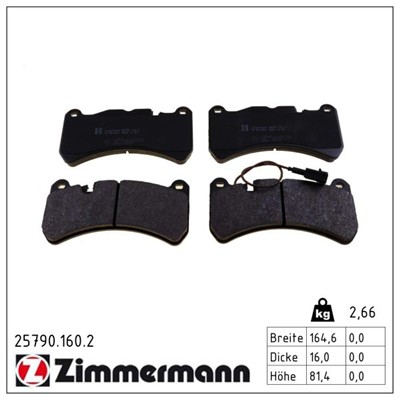 ZIMMERMANN 25790.160.2 Číslo výrobce: 25790. EAN: 4250238784258.