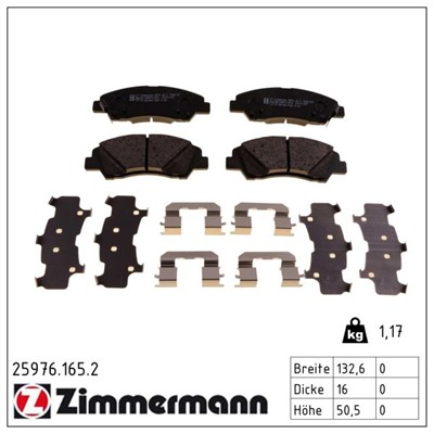 ZIMMERMANN 25976.165.2 Číslo výrobce: 25976. EAN: 4250238777236.