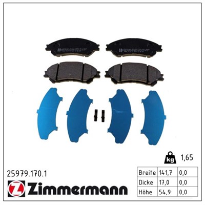 ZIMMERMANN 25979.170.1 Číslo výrobce: 25979. EAN: 4250238768326.