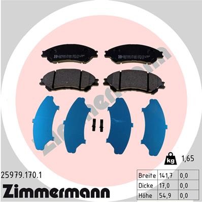 ZIMMERMANN 25979.170.1 Číslo výrobce: 25979. EAN: 4250238768326.