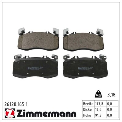 ZIMMERMANN 26128.165.1 Číslo výrobce: 26128. EAN: 4250238791409.