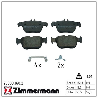 ZIMMERMANN 26303.160.2 Číslo výrobce: 26303. EAN: 4250238787808.