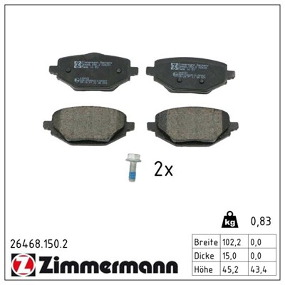 ZIMMERMANN 26468.150.2 Číslo výrobce: 26468. EAN: 4250238791867.