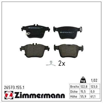 ZIMMERMANN 26573.155.1 Číslo výrobce: 26573.