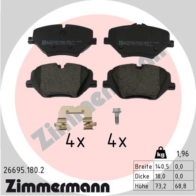ZIMMERMANN 26695.180.2 Číslo výrobce: 26695. EAN: 4250238791317.