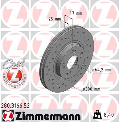 ZIMMERMANN 280.3166.52 EAN: 4250238748823.